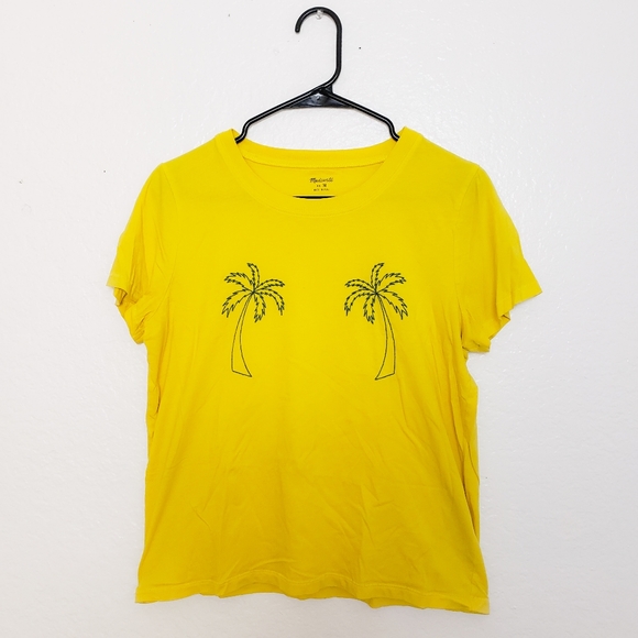 Madewell yellow Embroidered palm radio boxy tee - Picture 2 of 5